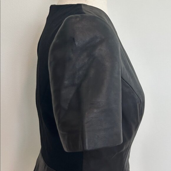 Antonio Melani Peplum Leather Top Size Small EUC - Picture 7 of 11